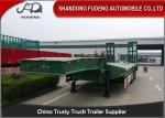 Heavy Duty Truck transportation 80 ton Lowbed Semi Trailer Trucks And Trailers