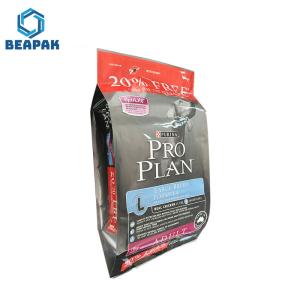 Quality Square Flat Bottom Pet Glossy Puppy Food Pouches wholesale