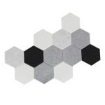 3800gsm Colorful Hexagon Soundproof Panels Polyester Fiber For Decoration
