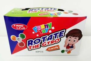 Quality Lovely Spinner Shape Multi Fruit Flavored Hard Candy Fun Toys For Kids wholesale