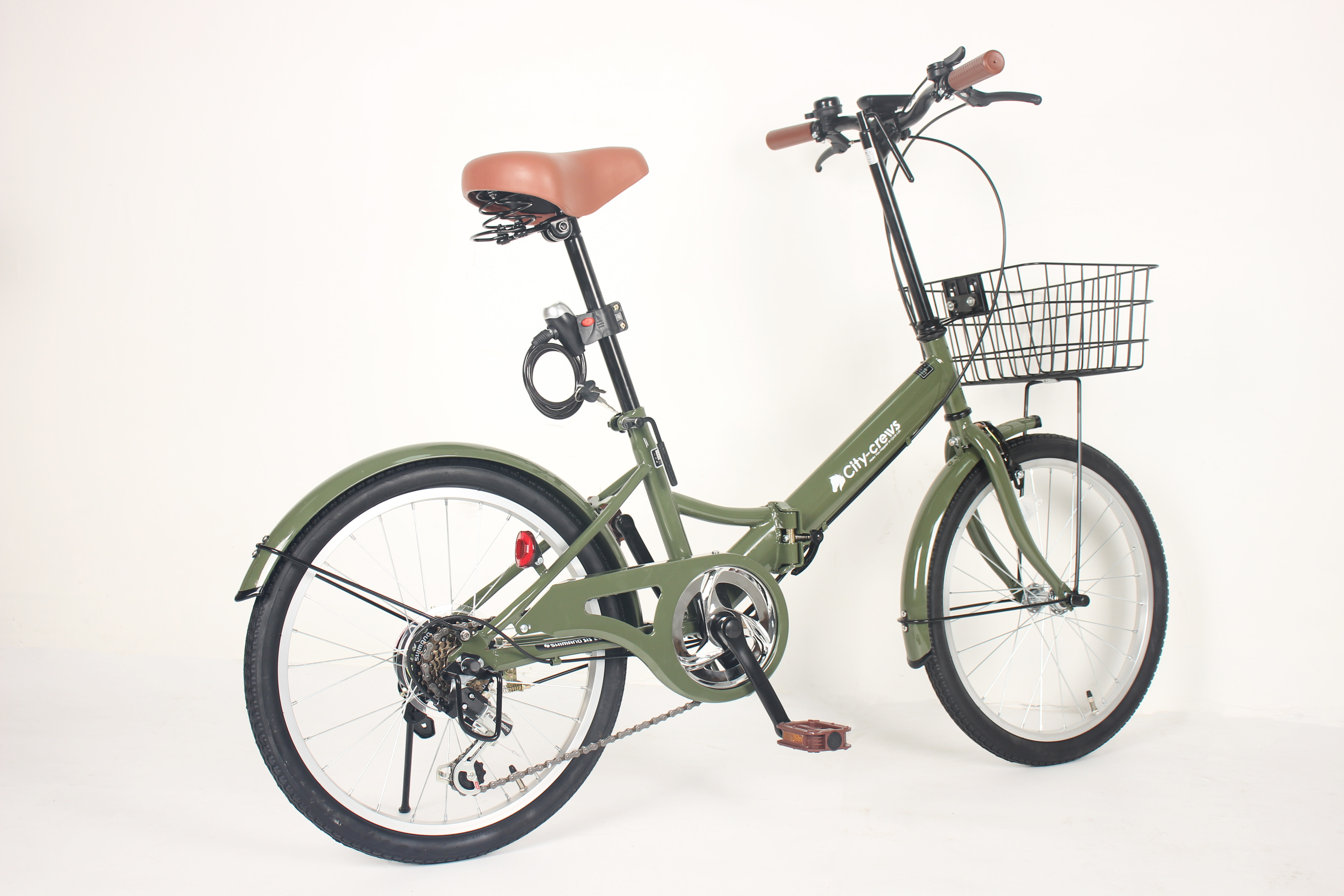 Comfortable Saddle Hard Frame Foldable Road Bike Non Rear Damper And Chain Propulsion Mode With Material