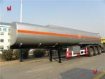 Heavy 3 Axles Crude Oil Tanker Trailers 60000L Oil Tanker Truck