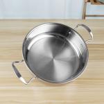 24cm Hot Pot Cookware Soup Stock SS201 Cooking Pot With Glass Lid