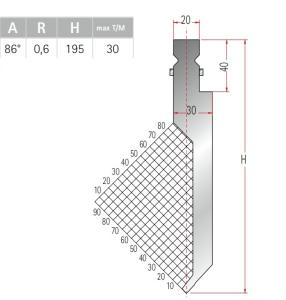 Quality 26mm Width Press Brake Punch For Sheet Metal Bending 0.02mm Precision wholesale