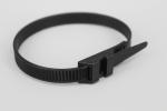 DM-9*260mm hot sale black double locking nylon cable ties with stronger pull