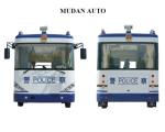 White Blue Traveling Security Police Officer Patrolling Pecial Purpose Vehicles