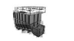 Rustproof 3*7.5kw 35m3 Material Storage Bins