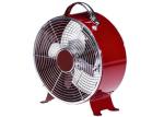 Stable 9 Inch Metal Retro Small Table Electric Clock Fan 120V Fashion
