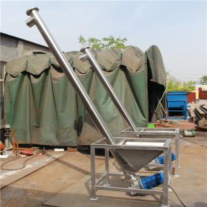 Quality Wheat Corn Stainless Steel 304 Screw Conveyor Feeder With Hopper wholesale