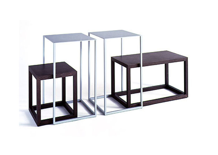 Standard Display Nesting Tables Modern Style , Shop Display Tables Freestanding Metal