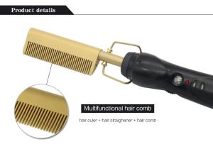 Quality FCC Approve 65W 2 In 1 Hair Curling Comb Electric No Damage To Hair wholesale