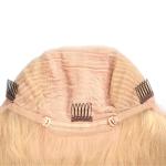 Natural Straight #613 Glueless Full Lace Human Hair Wigs Tangle Free 14" -28"