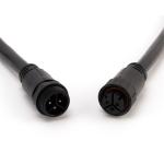 Black Nylon Waterproof Male Female Connector IP67 M25 3 Pin Plug Type
