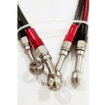 Color PVC Coated Brake Hose Assembly For Racing Motorcycle