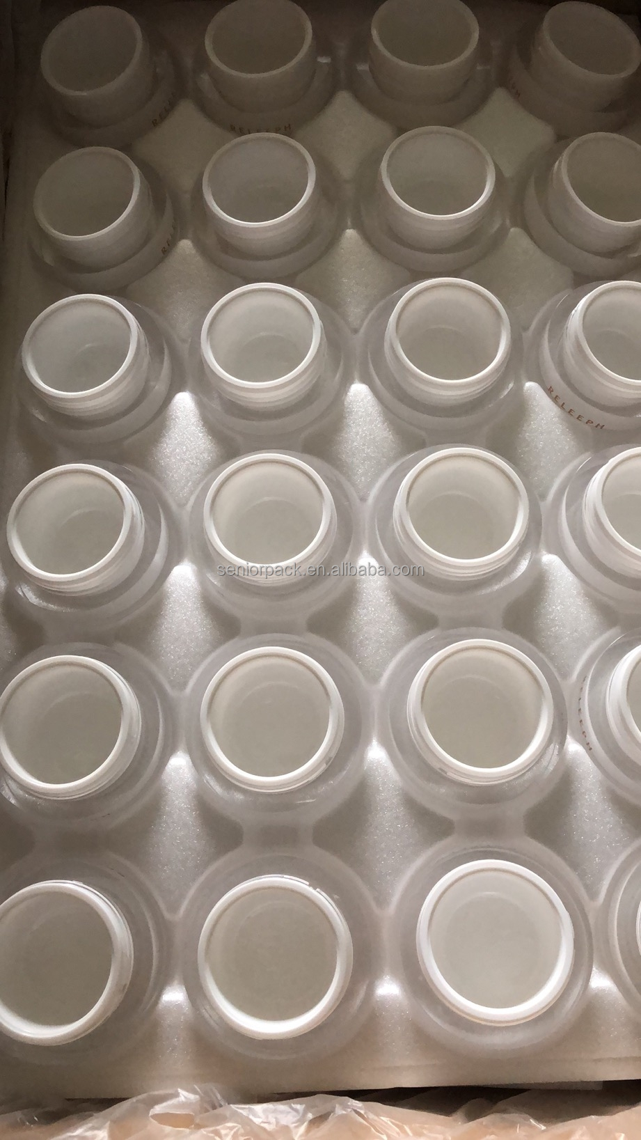 Acrylic Double Wall Nail Gel Jar for Customized Colors Makeup Plastic Cream Jar and Face Hand Hair Skin Care Body Scrub