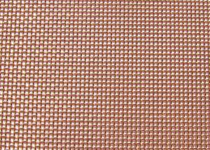 Quality BWG30-BWG34 Copper Insect Screen Metal Security Mesh Twill Weave wholesale