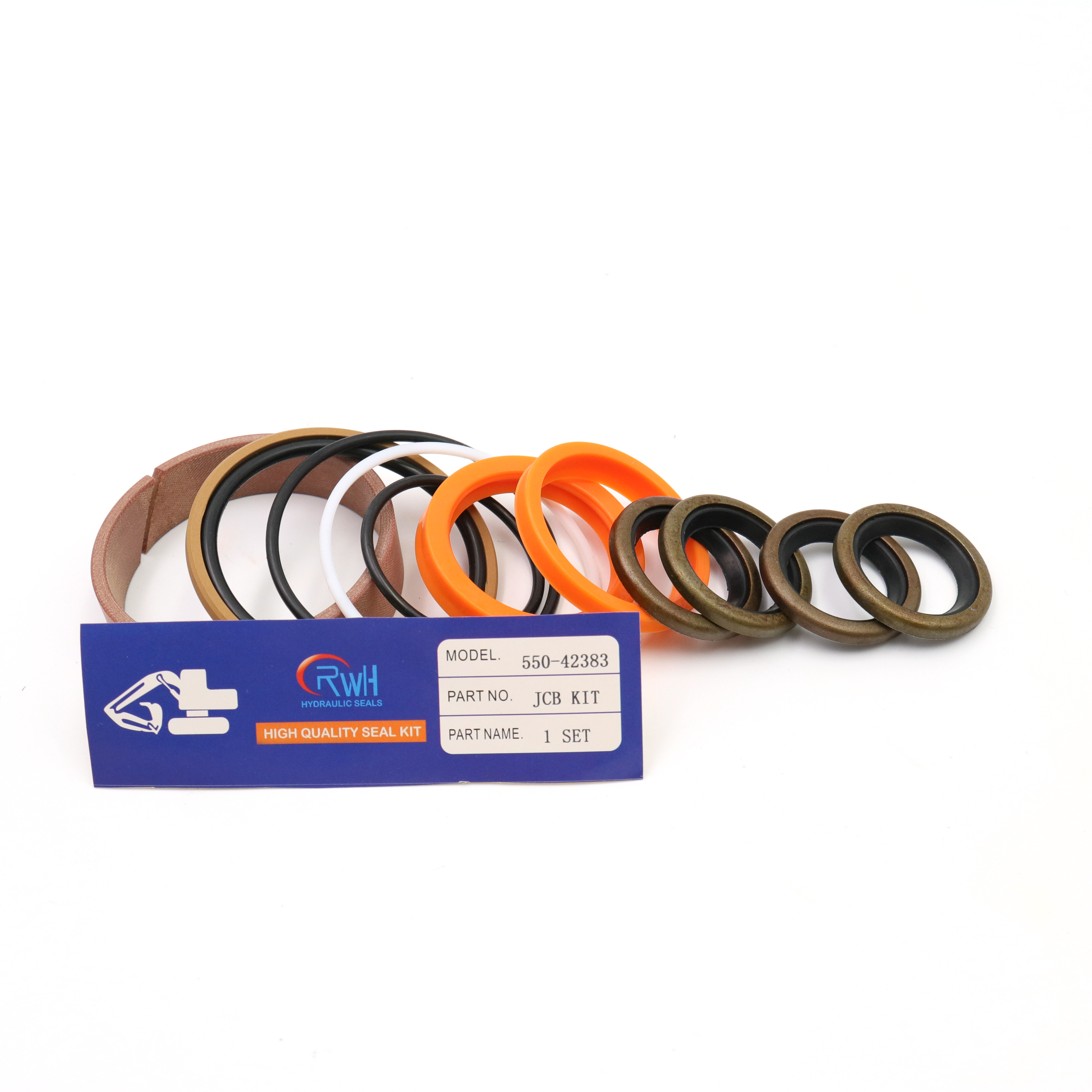 3DX JCB Seal Kit , Hydraulic Steering Cylinder Repair Kit 550/42383 With VAY