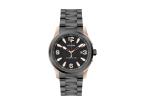 Male Solid Band Stainless Steel Automatic Watch Black Mechanical 10ATM