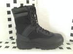 Hot sale black leather boot/combat boot