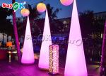Attractive Inflatable Lighting Decoration / Blow Up Cone For Christmas