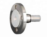 PFA Lined 3/4 Inch Pipe Flange 19mm Hose Fittings With Toothed Hose Shank