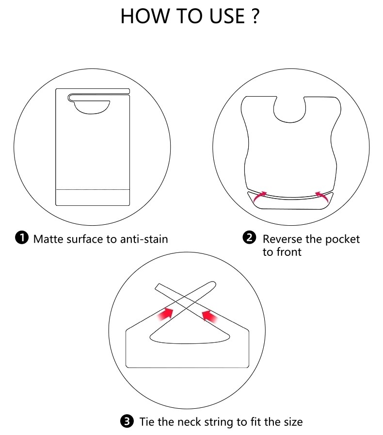 Light Weight Disposable Patient Bibs Stain Resistant Custom Disposable Bibs