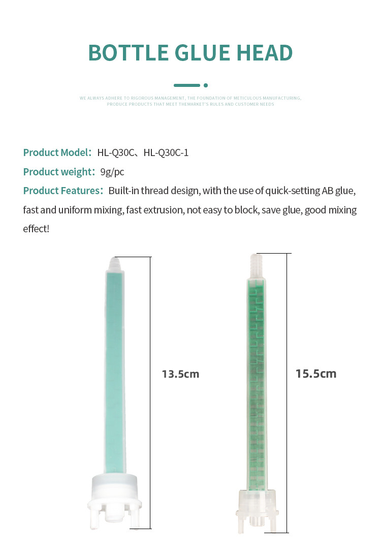 Hoof Pad Glue 24-Element Epoxy Mixing Nozzles Compatible Two Part Adhesives