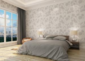 Quality Waterproof Vinyl Country Style Wallpaper with Floral Pattern for Bedroom wholesale