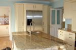 Indian Kashmir Gold Granite Slab Countertops Counter Kitchen Tops 30mm Thickness