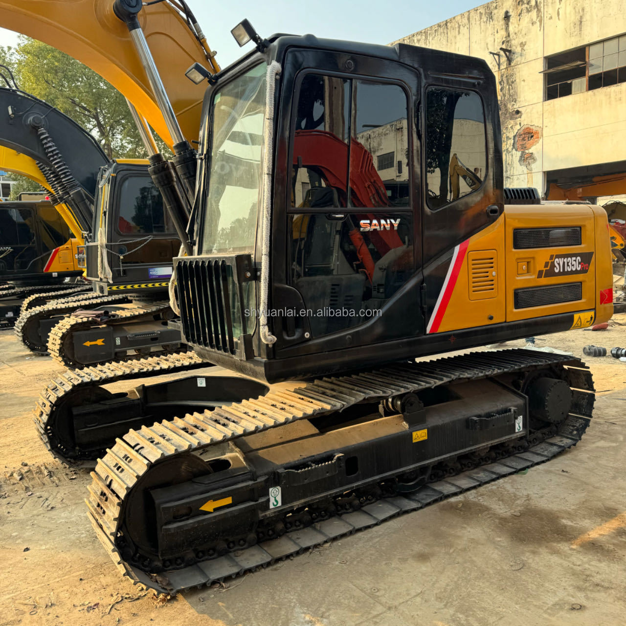 Excavator Sany135C Second Hand Komats featuring ORIGINAL Hydraulic Pump and Cylinder