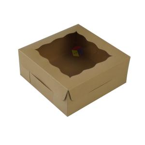 Quality Recycled Kraft Paper Food Paper Gift Box Takeaway Custom Pastry Boxes wholesale