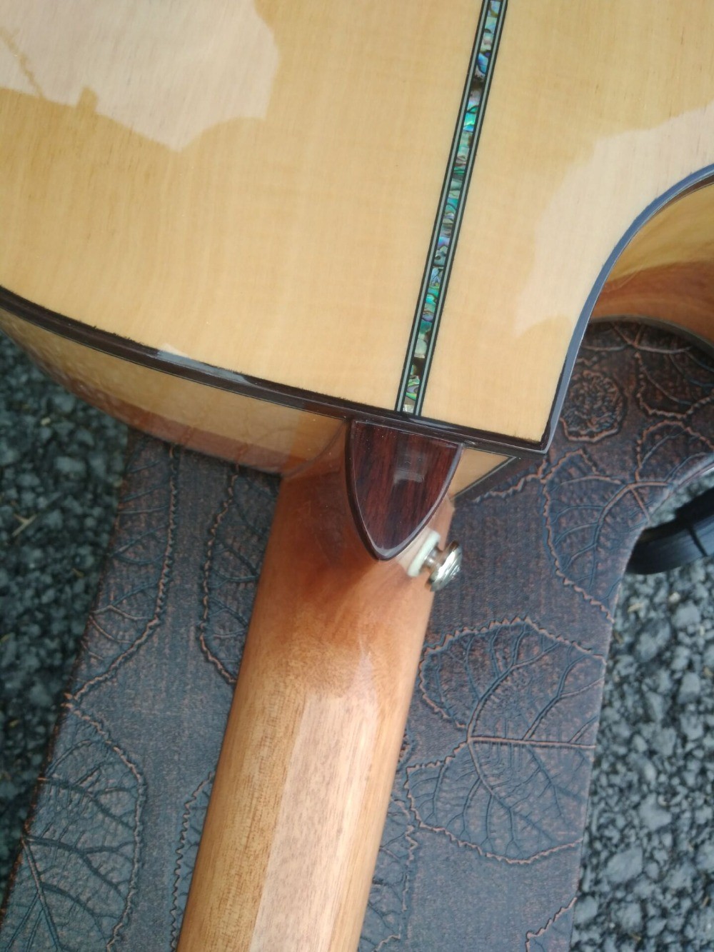 Factory AAAA 14 frets Auditorium folk Guitars Orchestra all solid imported apple wood acoustic electric guitar