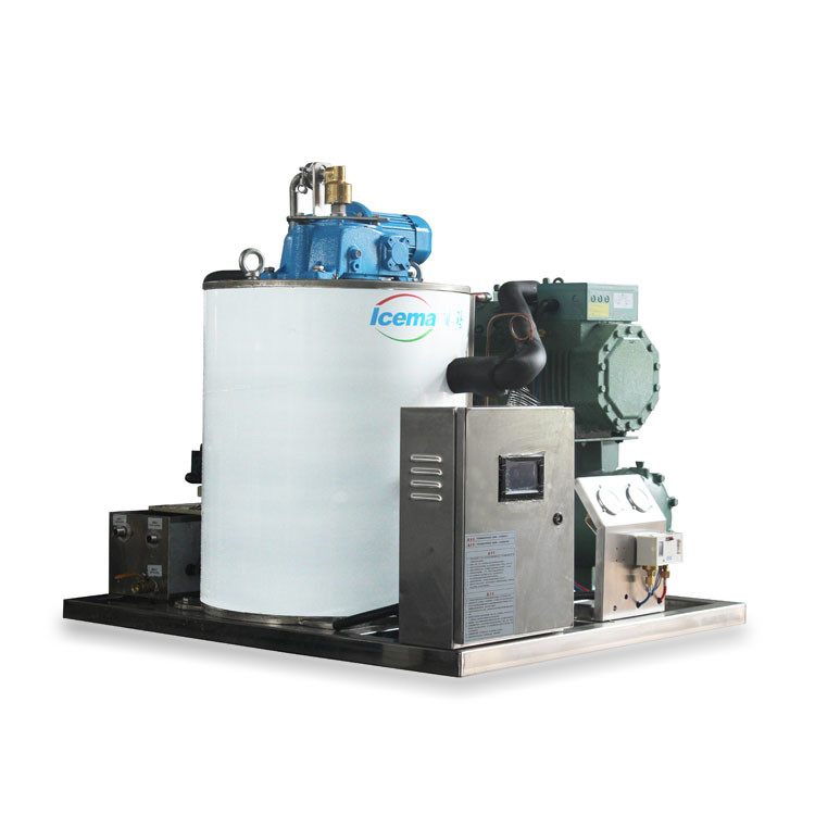 1 Tons Commercial Seawater Flake Ice Machine 400kg 380V
