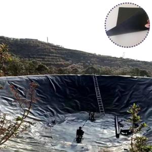 Quality Smooth/Textured HDPE Geomembrane Liner for Pond Fish Lake Landfill Dam Black/White wholesale