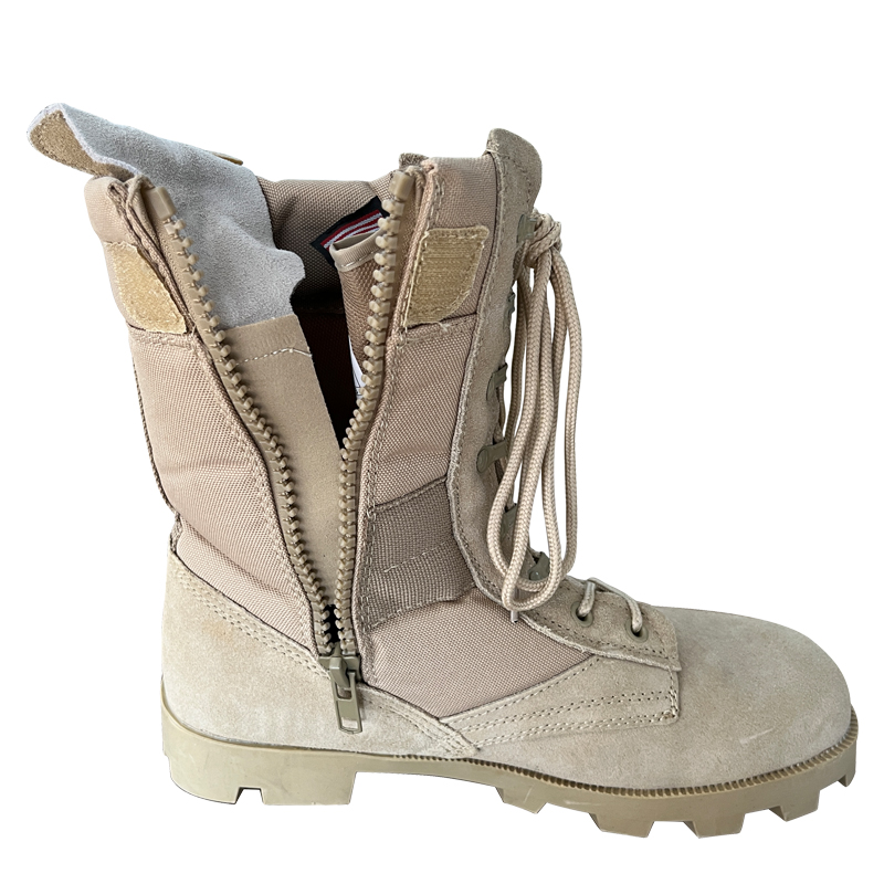 36-47 Up-lace Rough Suede Leather Safety Boots with Hard Toecap and Smashing Rubber Sole