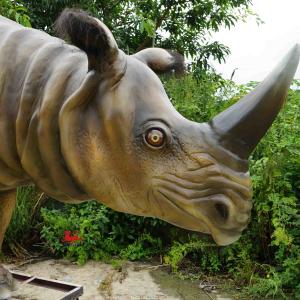 Quality Waterproof Realistic Animatronic Animals Rhinoceros Sondaicus Model wholesale
