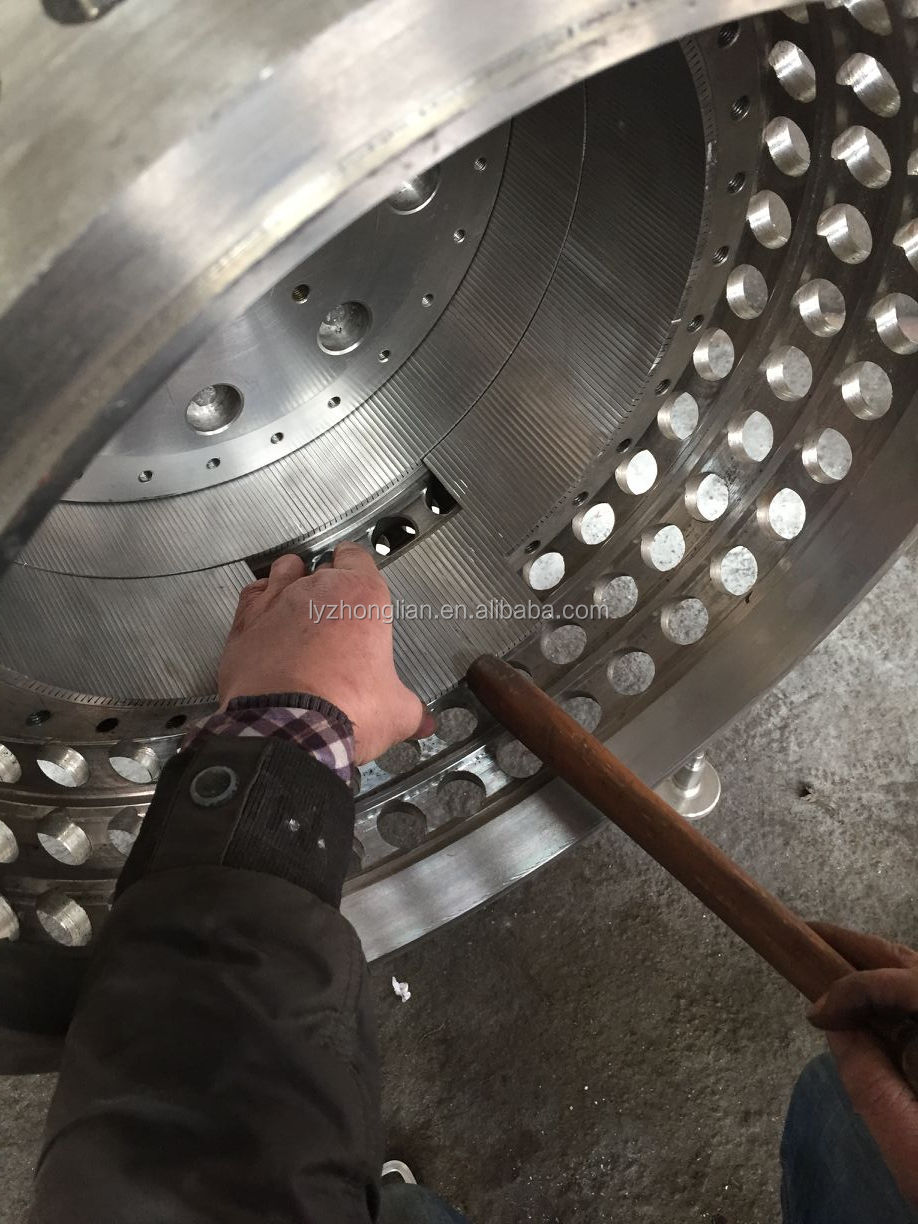 SS316l automatic continuous NaCl 2 single stage filter pusher centrifuge for salt