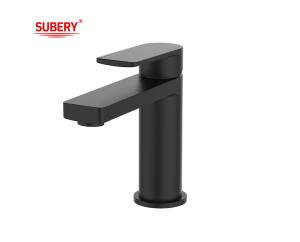 Quality Metal Matt Black Bathroom Basin Mixer Faucet Single Lever wholesale