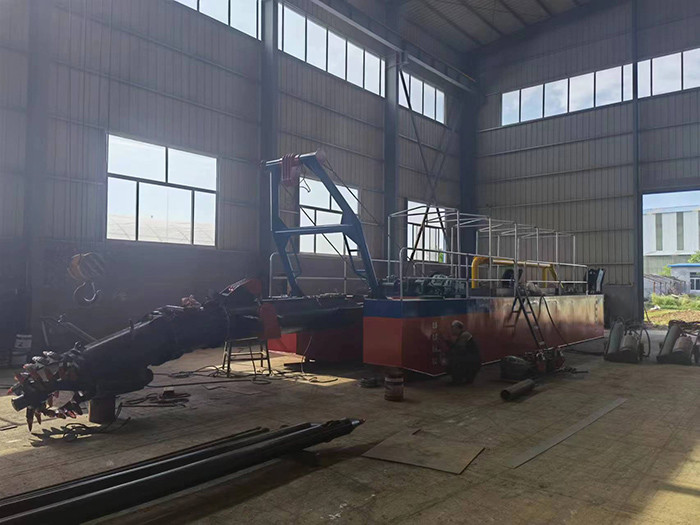 WN200 Cutter Suction Dredger with a red color for sand dredging