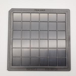 Quality ABS MPPO Waffle Pack Bare Die Tray 36PCS Optical Device Packaging wholesale
