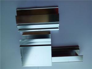 China Aluminum Extruded Enclosure Kits Silver Anodizing Aluminum Profile For Door Enclosure Parts on sale