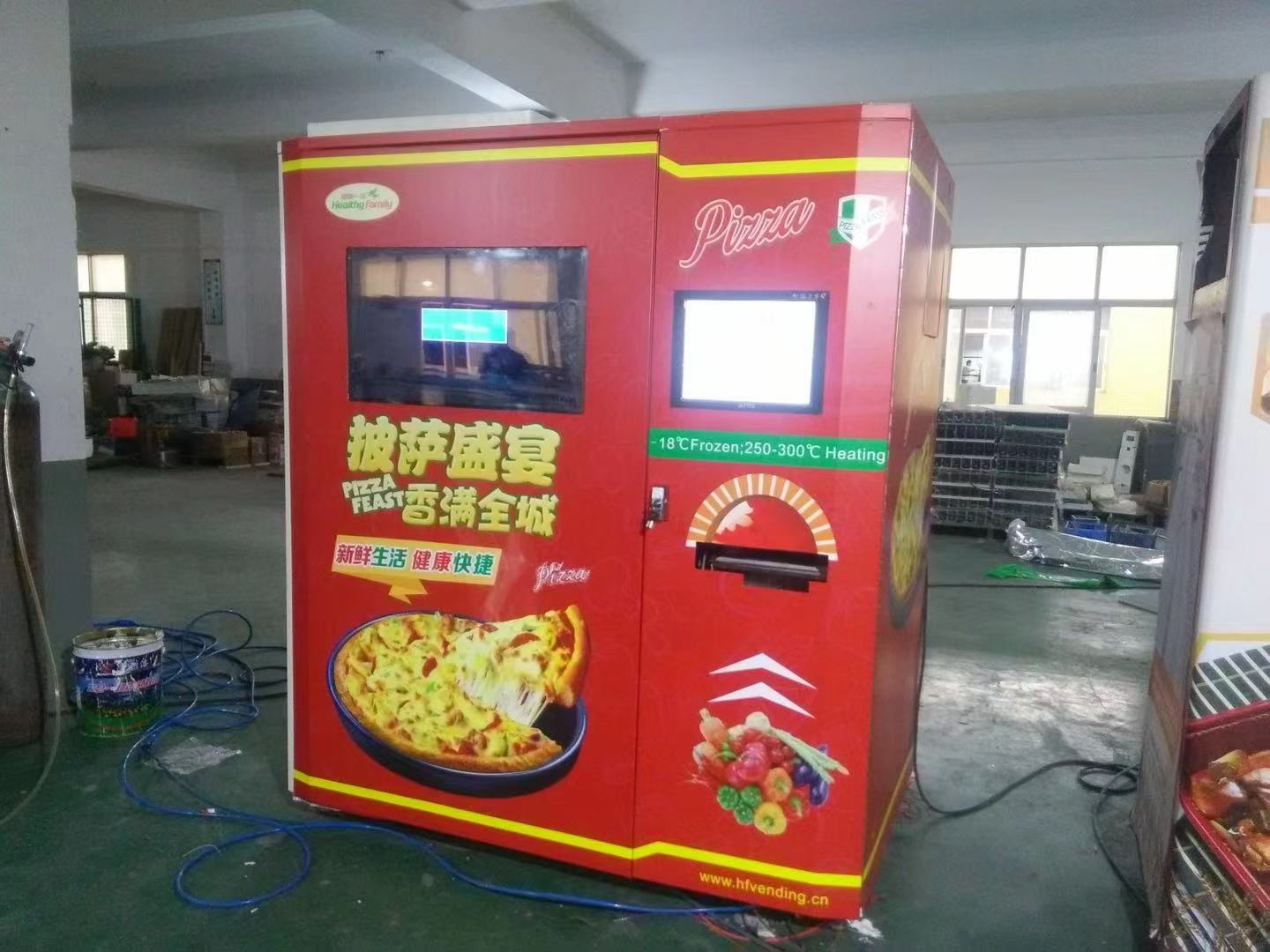 Hot Pizza Vending Machine With 49 inch Big Touch Screen
