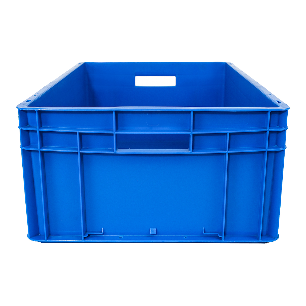 PP Industrial Storage Stacking Box Solid Style for Supermarket Plastic Turnover Crate