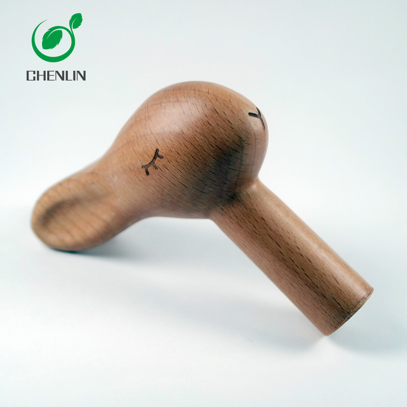 Carved umbrella with black walnut and beech handle wood handle black umbrella with curved handle
