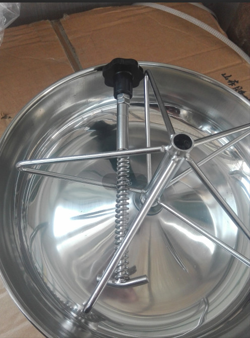 Different Size Gray Color Pig Self Feeder , Round Metal Swine Self Feeders