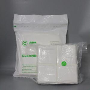 Quality 12*12inch 100pcs 175g Class 100 100% Polyester Lowest Particles Cleanroom Wiper For Electronics Industry wholesale