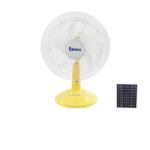 16 Inch Solar Rechargeable Table Fan With Lithium Battery 100% Copper Motor