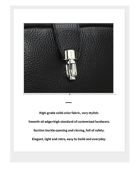 Fashion Casual Shoulder Crossbody Bag in Genuine Cow Leather Zipper Hasp Closure
