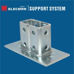 Quality Galvanized Steel Strut Channel Post Base plate Double Column wholesale