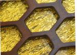 Fashionable Hollowed Wood Evening Clutch Bags For Lady With Foil Gold Sheet
